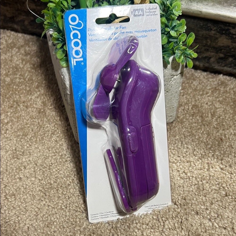 Purple Handheld Fan